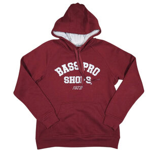 Bass Pro Shops Hoodie Sweatshirt Size Small Red Pullover Fleece Canada Maple